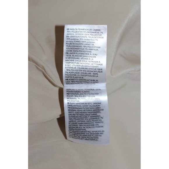 H&M Warm & Cozy Sherpa Teddy Jacket in Beige (XXL) - Picture 6 of 11